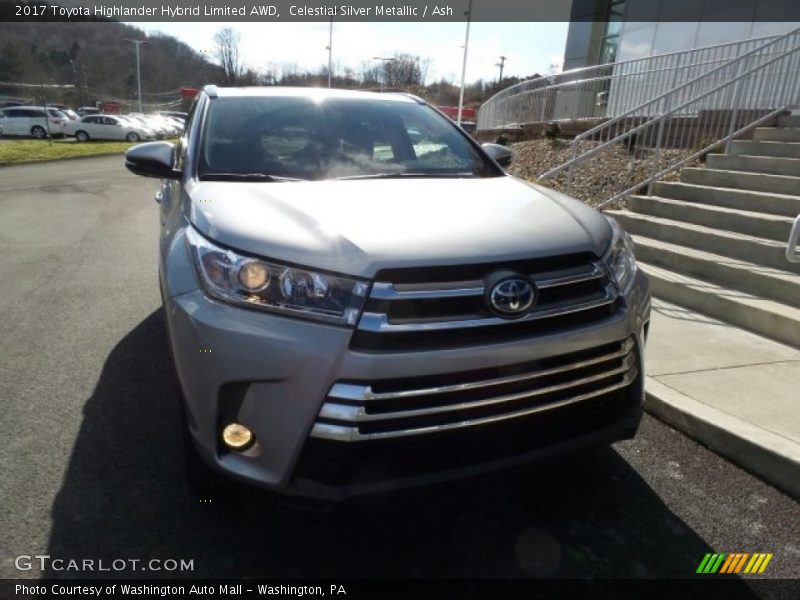Celestial Silver Metallic / Ash 2017 Toyota Highlander Hybrid Limited AWD