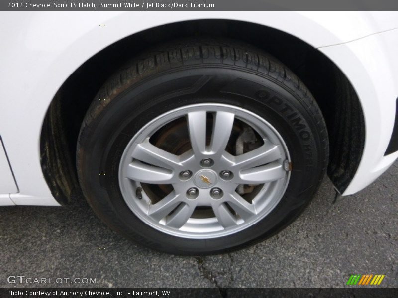 Summit White / Jet Black/Dark Titanium 2012 Chevrolet Sonic LS Hatch