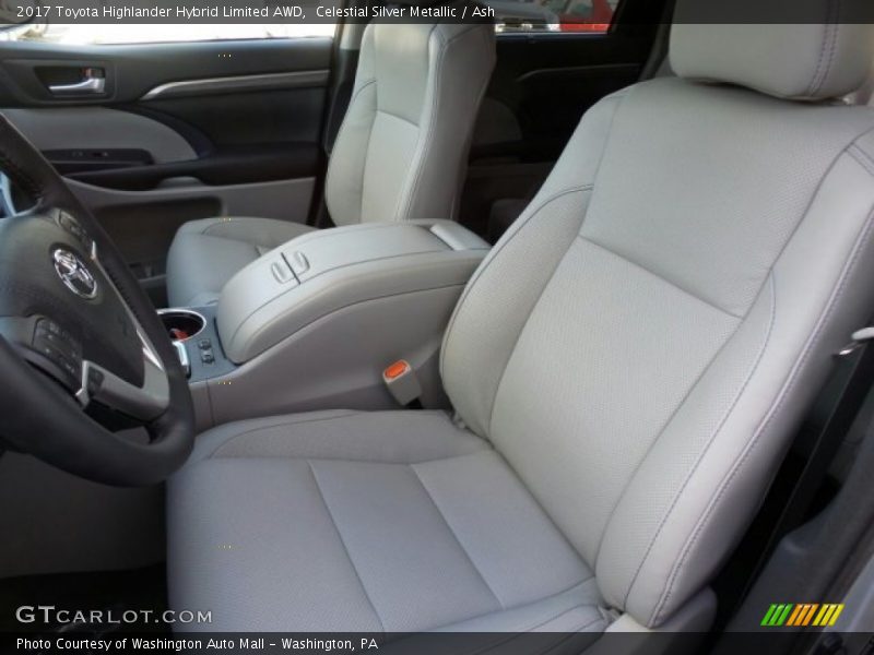 Celestial Silver Metallic / Ash 2017 Toyota Highlander Hybrid Limited AWD