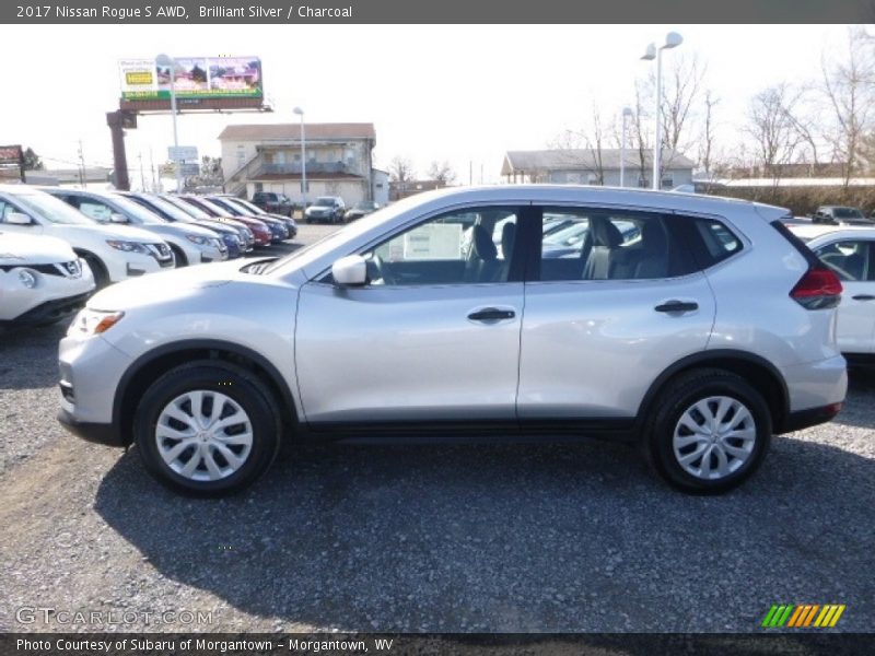 Brilliant Silver / Charcoal 2017 Nissan Rogue S AWD