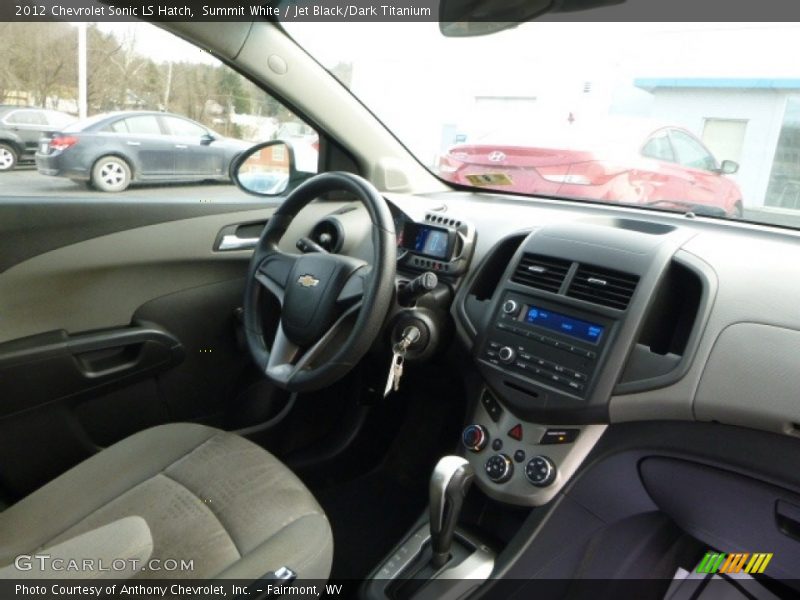 Summit White / Jet Black/Dark Titanium 2012 Chevrolet Sonic LS Hatch
