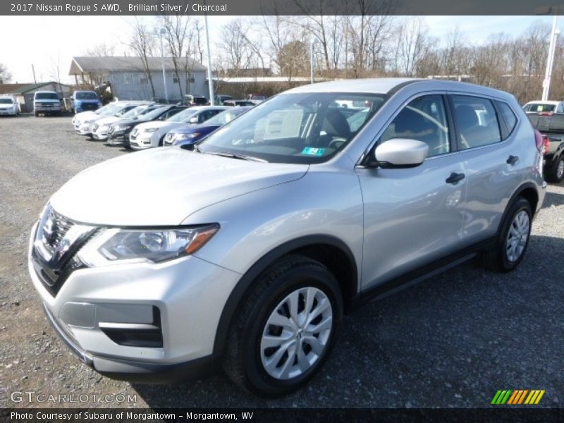 Brilliant Silver / Charcoal 2017 Nissan Rogue S AWD