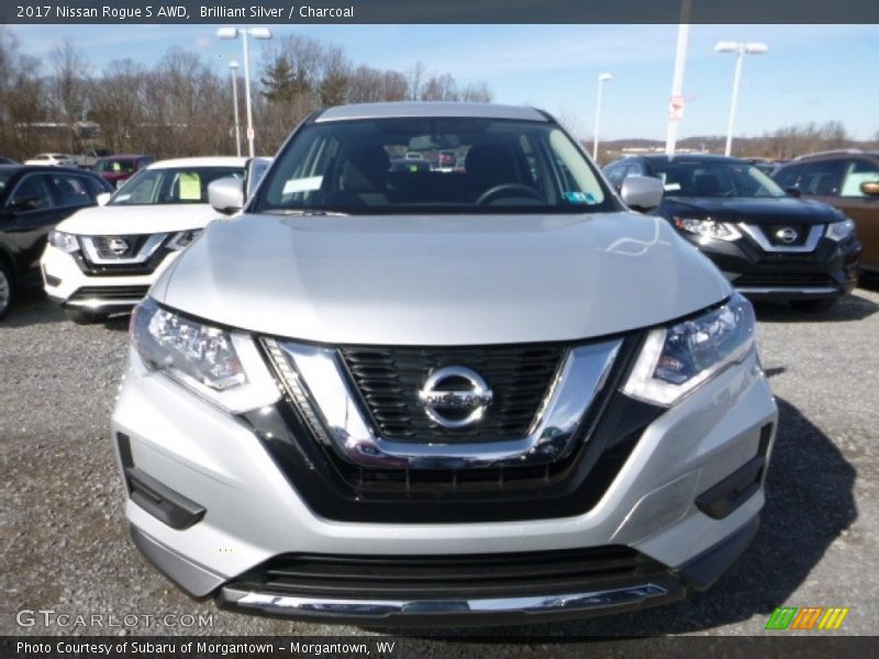 Brilliant Silver / Charcoal 2017 Nissan Rogue S AWD