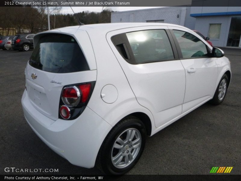 Summit White / Jet Black/Dark Titanium 2012 Chevrolet Sonic LS Hatch
