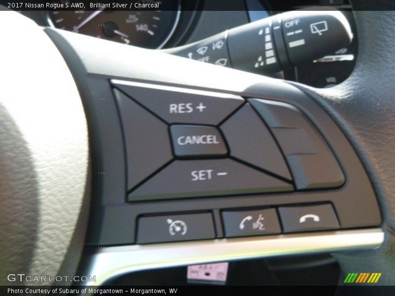 Brilliant Silver / Charcoal 2017 Nissan Rogue S AWD