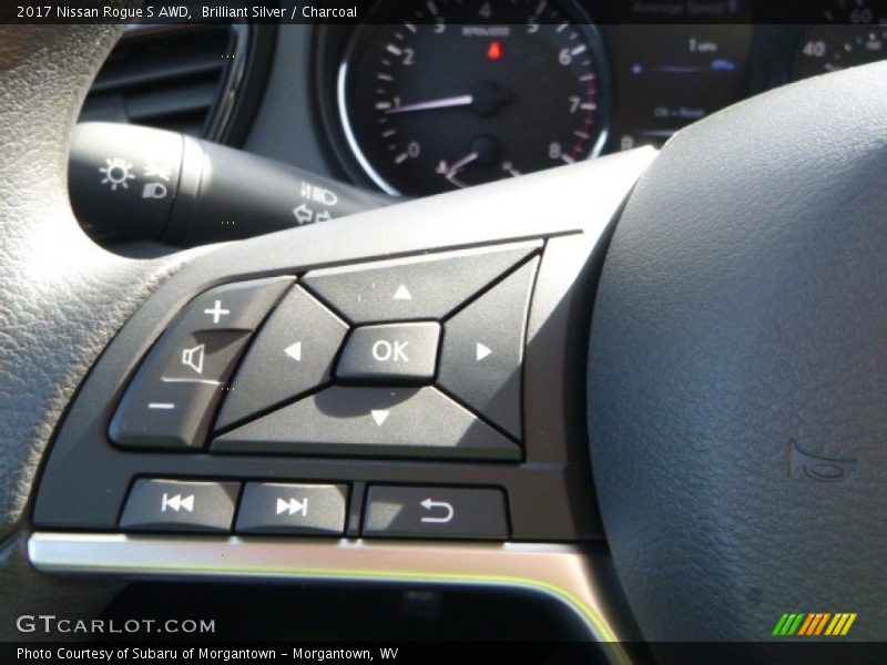 Brilliant Silver / Charcoal 2017 Nissan Rogue S AWD