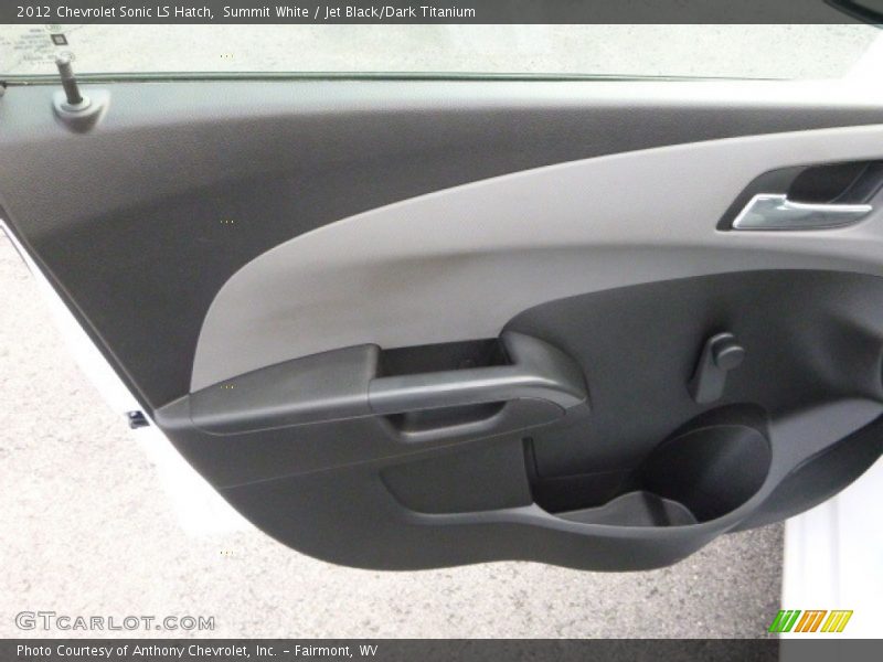 Summit White / Jet Black/Dark Titanium 2012 Chevrolet Sonic LS Hatch