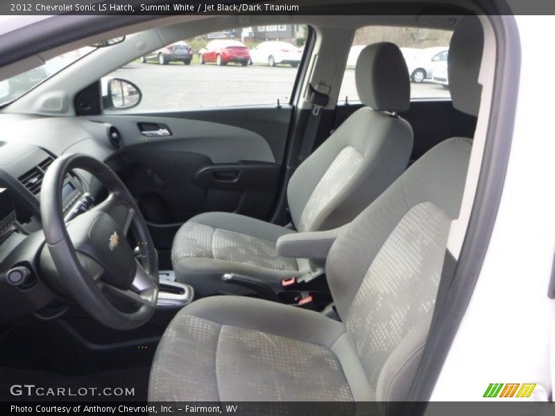 Summit White / Jet Black/Dark Titanium 2012 Chevrolet Sonic LS Hatch