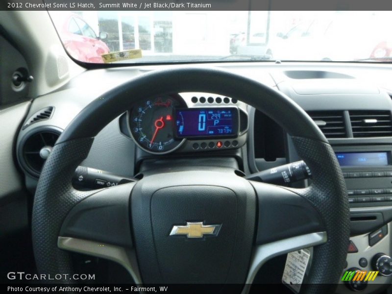 Summit White / Jet Black/Dark Titanium 2012 Chevrolet Sonic LS Hatch