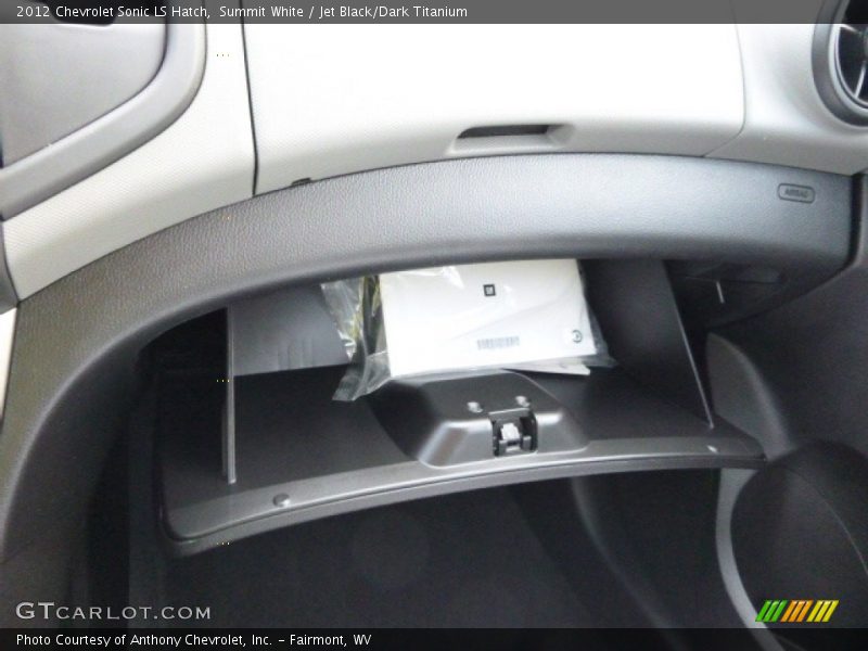Summit White / Jet Black/Dark Titanium 2012 Chevrolet Sonic LS Hatch