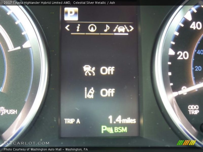 Celestial Silver Metallic / Ash 2017 Toyota Highlander Hybrid Limited AWD