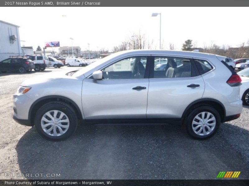 Brilliant Silver / Charcoal 2017 Nissan Rogue S AWD