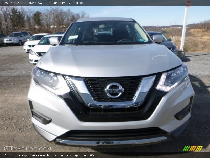 Brilliant Silver / Charcoal 2017 Nissan Rogue S AWD
