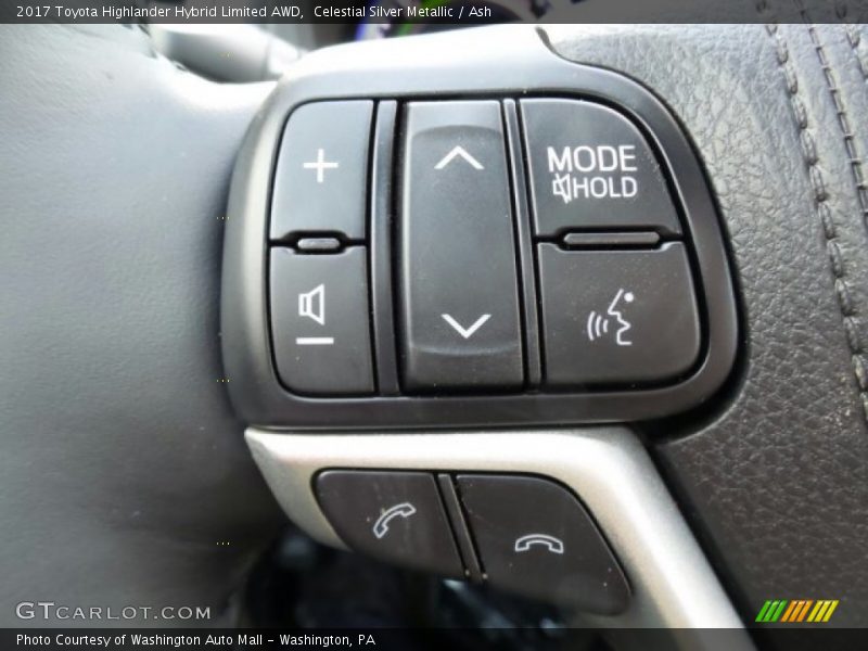 Celestial Silver Metallic / Ash 2017 Toyota Highlander Hybrid Limited AWD