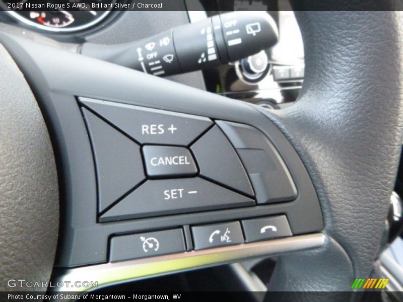 Brilliant Silver / Charcoal 2017 Nissan Rogue S AWD