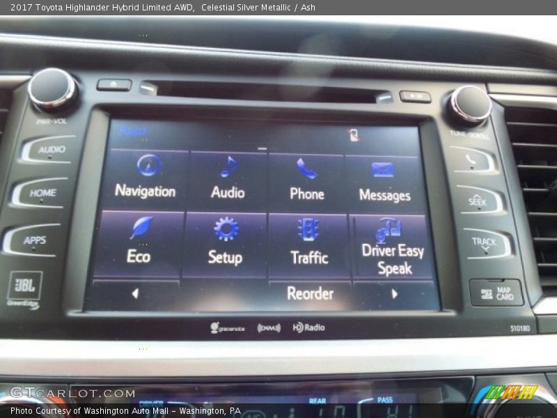 Celestial Silver Metallic / Ash 2017 Toyota Highlander Hybrid Limited AWD
