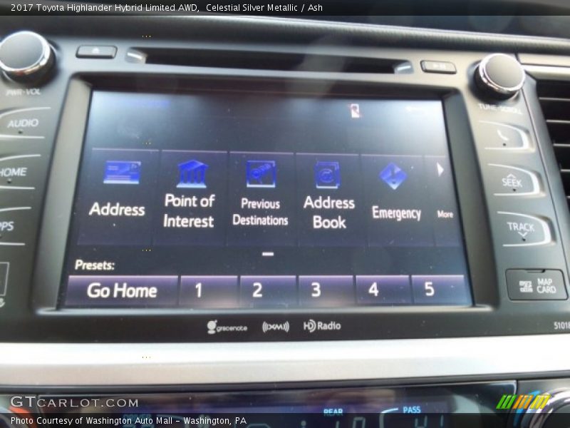 Celestial Silver Metallic / Ash 2017 Toyota Highlander Hybrid Limited AWD