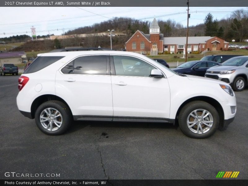 Summit White / Jet Black 2017 Chevrolet Equinox LT AWD