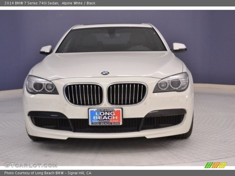 Alpine White / Black 2014 BMW 7 Series 740i Sedan