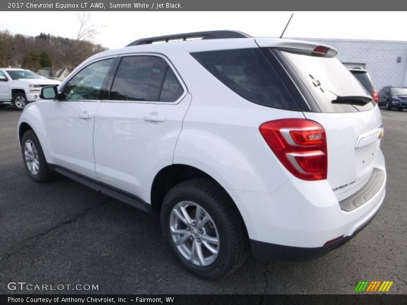 Summit White / Jet Black 2017 Chevrolet Equinox LT AWD