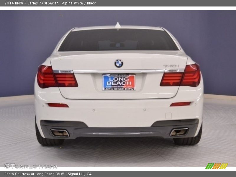 Alpine White / Black 2014 BMW 7 Series 740i Sedan