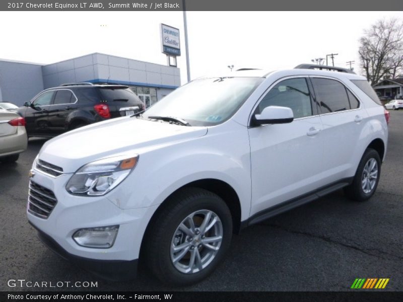 Summit White / Jet Black 2017 Chevrolet Equinox LT AWD