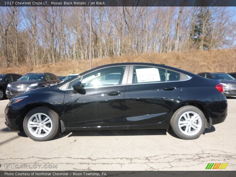 Mosaic Black Metallic / Jet Black 2017 Chevrolet Cruze LT