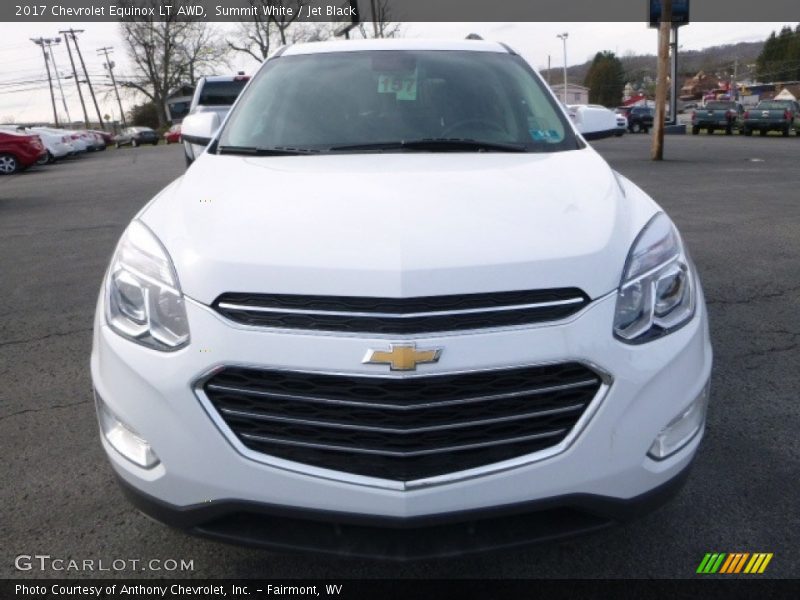 Summit White / Jet Black 2017 Chevrolet Equinox LT AWD