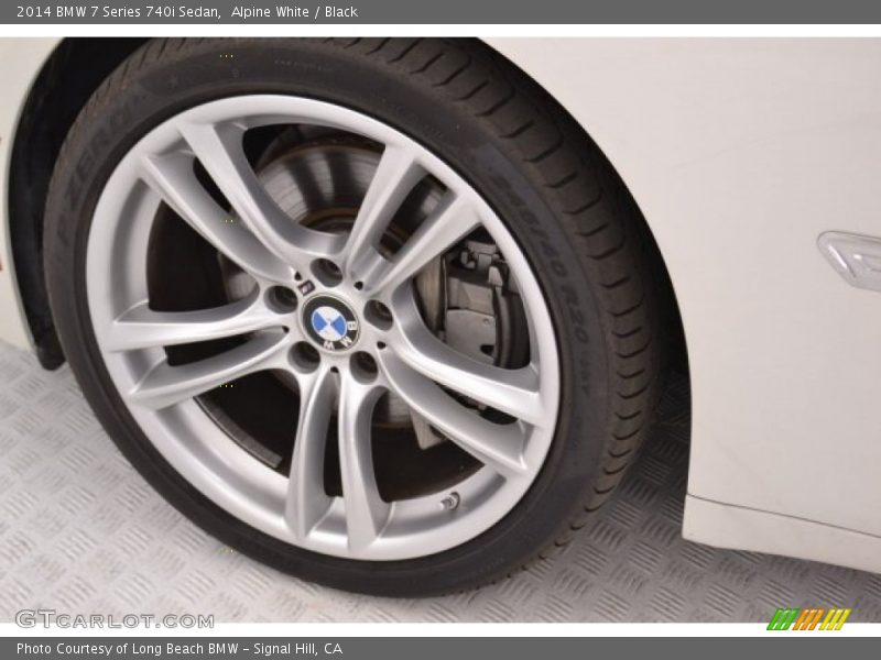 Alpine White / Black 2014 BMW 7 Series 740i Sedan