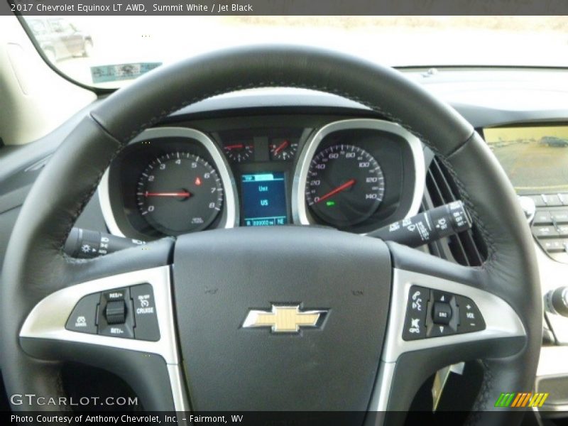 Summit White / Jet Black 2017 Chevrolet Equinox LT AWD