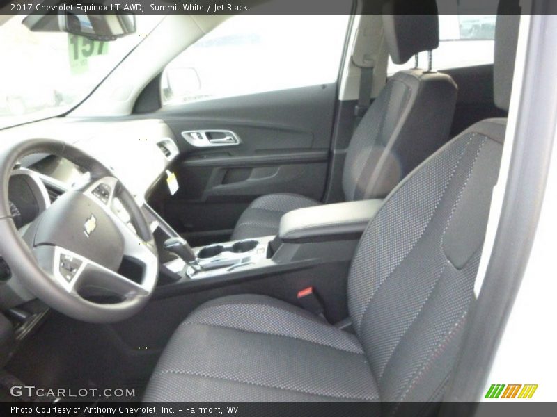 Summit White / Jet Black 2017 Chevrolet Equinox LT AWD