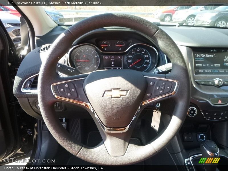 Mosaic Black Metallic / Jet Black 2017 Chevrolet Cruze LT