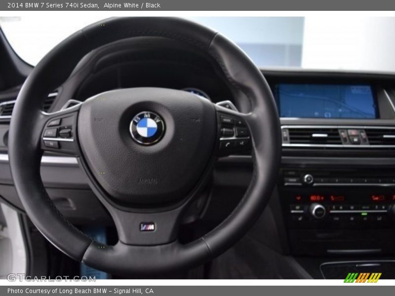 Alpine White / Black 2014 BMW 7 Series 740i Sedan