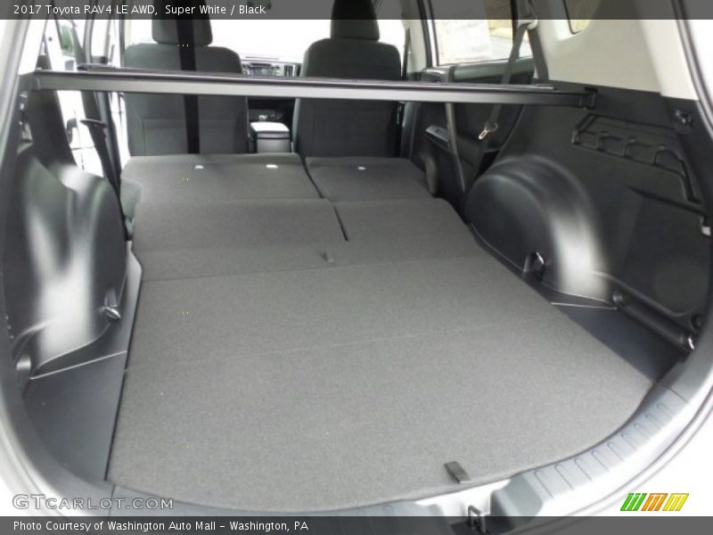 Super White / Black 2017 Toyota RAV4 LE AWD