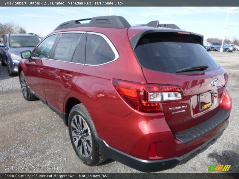 Venetian Red Pearl / Slate Black 2017 Subaru Outback 2.5i Limited