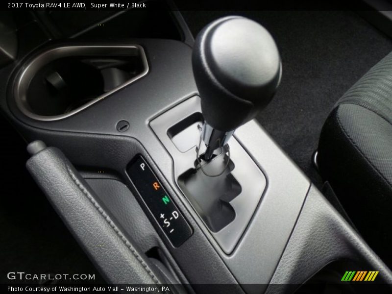 Super White / Black 2017 Toyota RAV4 LE AWD