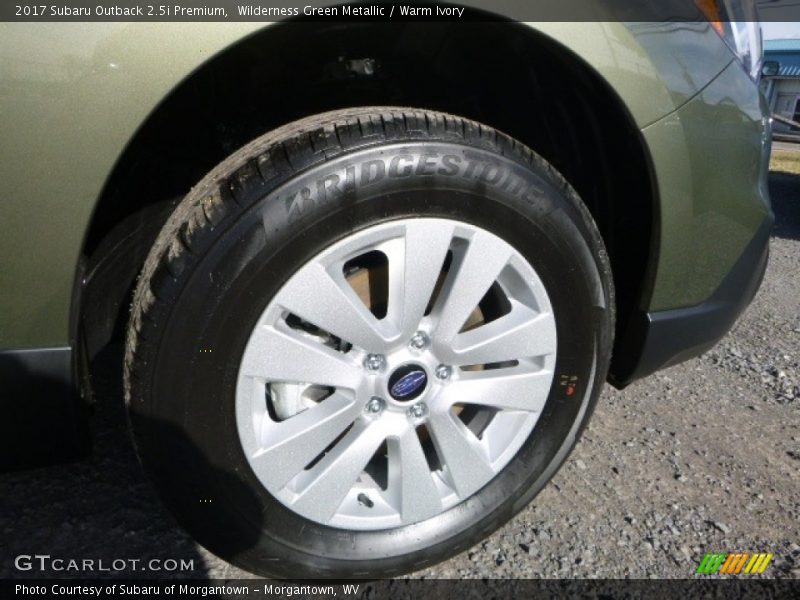 Wilderness Green Metallic / Warm Ivory 2017 Subaru Outback 2.5i Premium