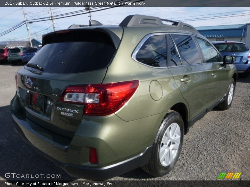 Wilderness Green Metallic / Warm Ivory 2017 Subaru Outback 2.5i Premium