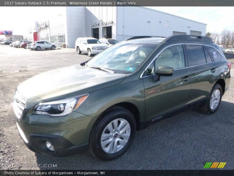 Wilderness Green Metallic / Warm Ivory 2017 Subaru Outback 2.5i Premium