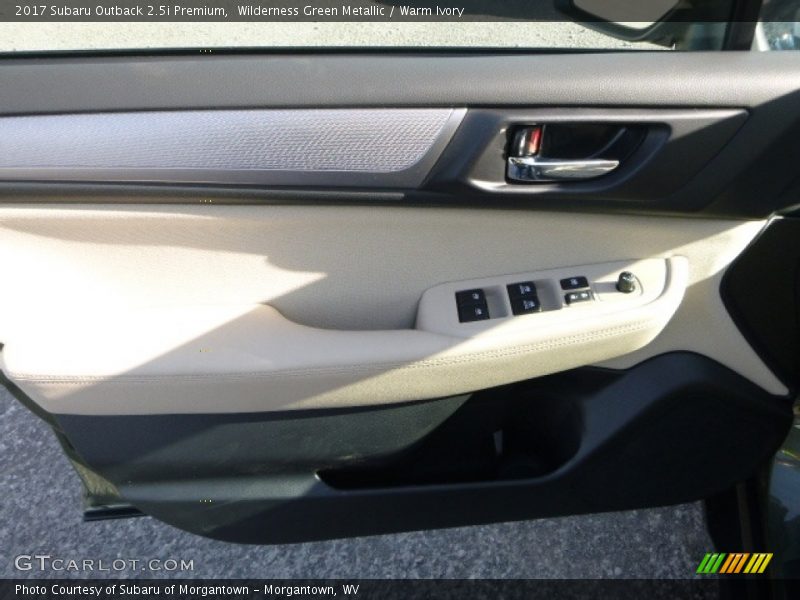 Wilderness Green Metallic / Warm Ivory 2017 Subaru Outback 2.5i Premium