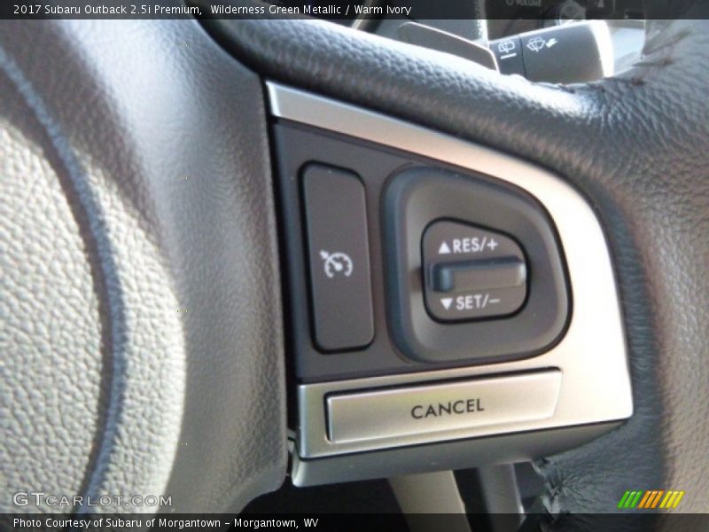 Wilderness Green Metallic / Warm Ivory 2017 Subaru Outback 2.5i Premium