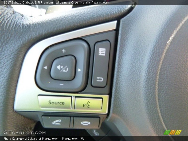 Wilderness Green Metallic / Warm Ivory 2017 Subaru Outback 2.5i Premium