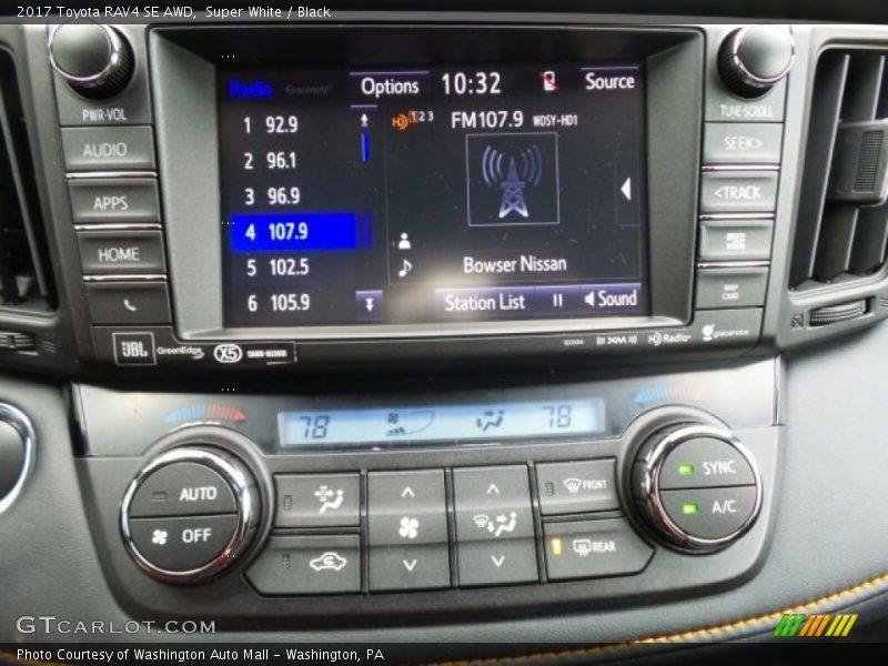 Controls of 2017 RAV4 SE AWD