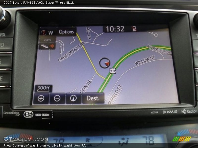 Navigation of 2017 RAV4 SE AWD