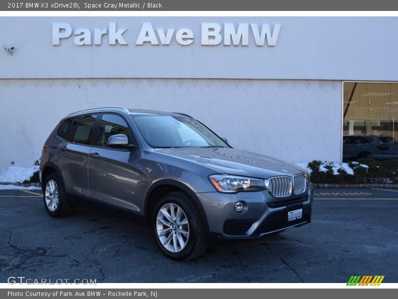 Space Gray Metallic / Black 2017 BMW X3 xDrive28i