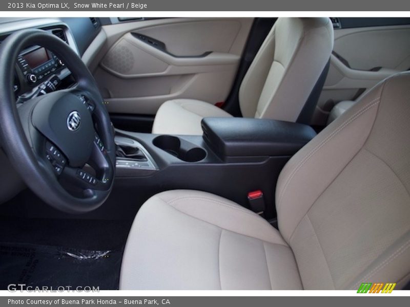 Snow White Pearl / Beige 2013 Kia Optima LX