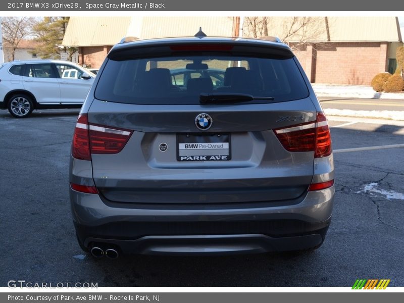 Space Gray Metallic / Black 2017 BMW X3 xDrive28i