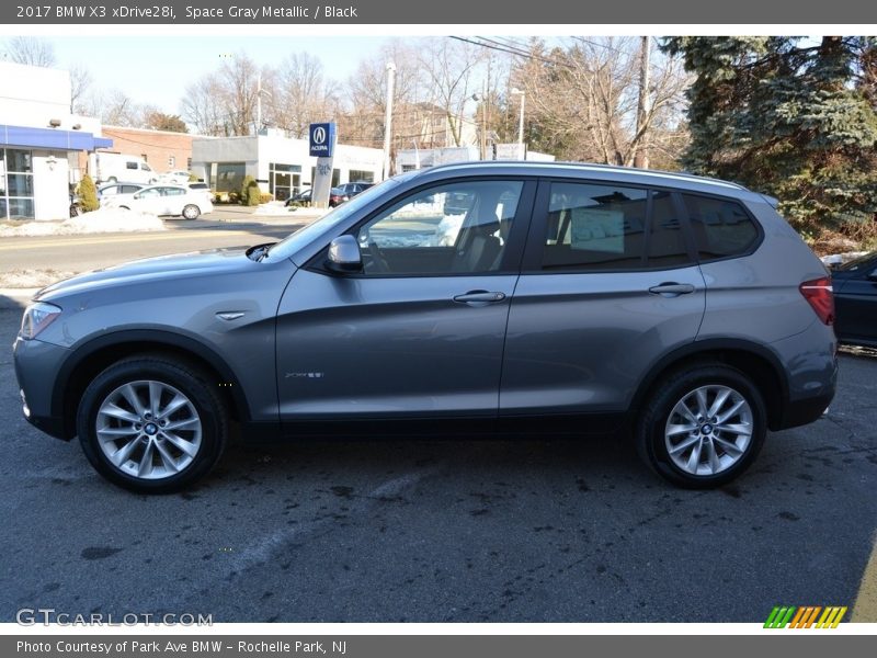 Space Gray Metallic / Black 2017 BMW X3 xDrive28i