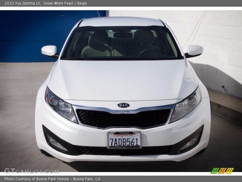 Snow White Pearl / Beige 2013 Kia Optima LX