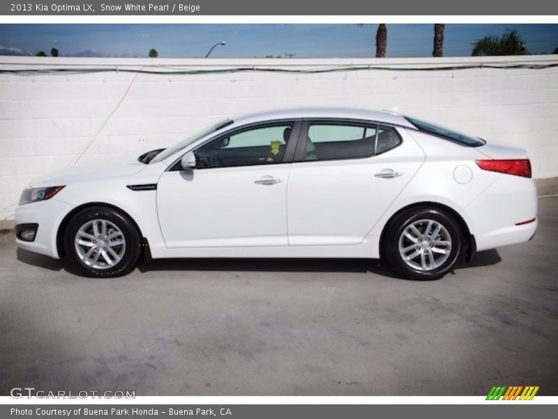 Snow White Pearl / Beige 2013 Kia Optima LX